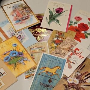 Vintage Dad Father Greeting Cards Scrapbooking